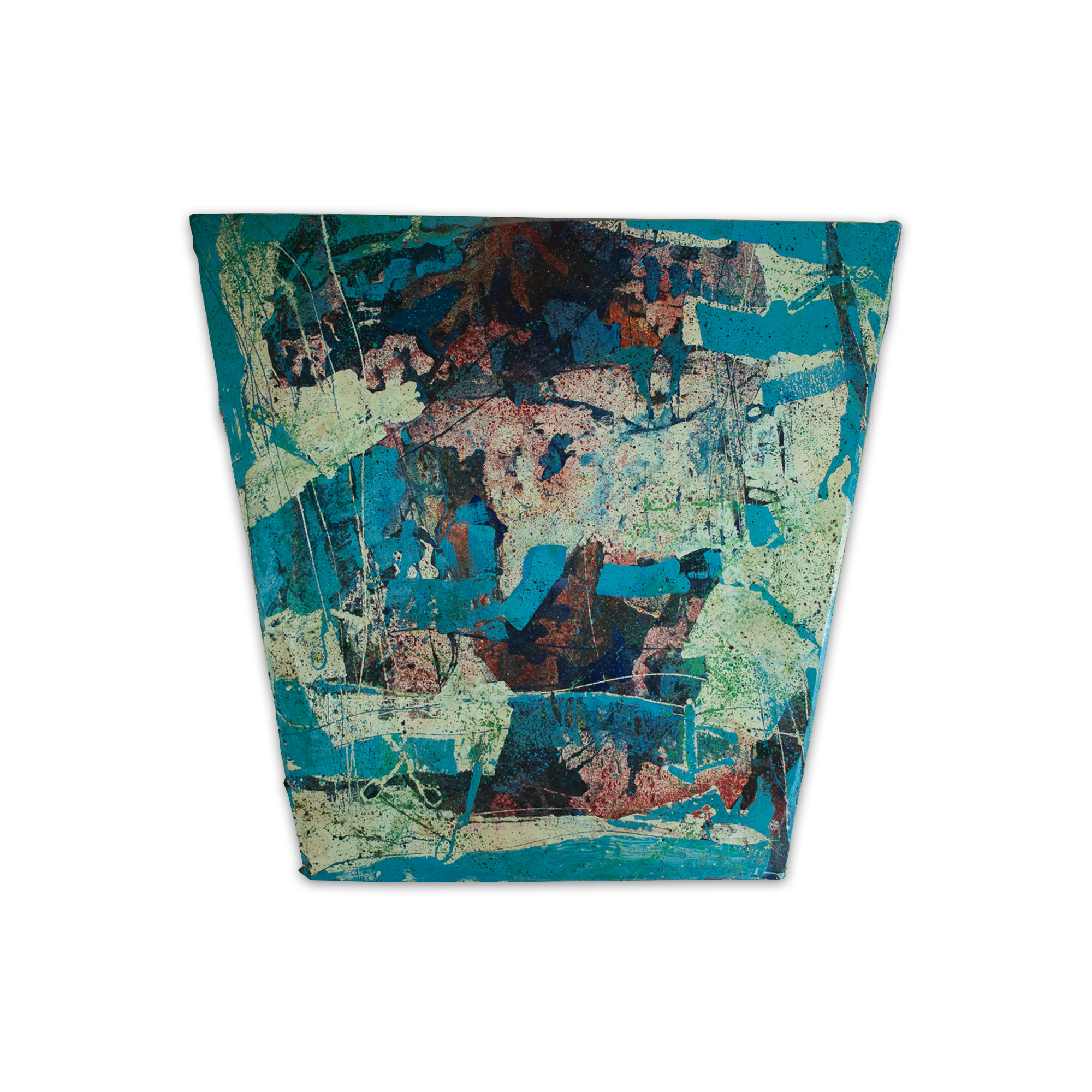 Blauwe Triangel - peinture à l'huile - 2001 - 1.45 x 1.20